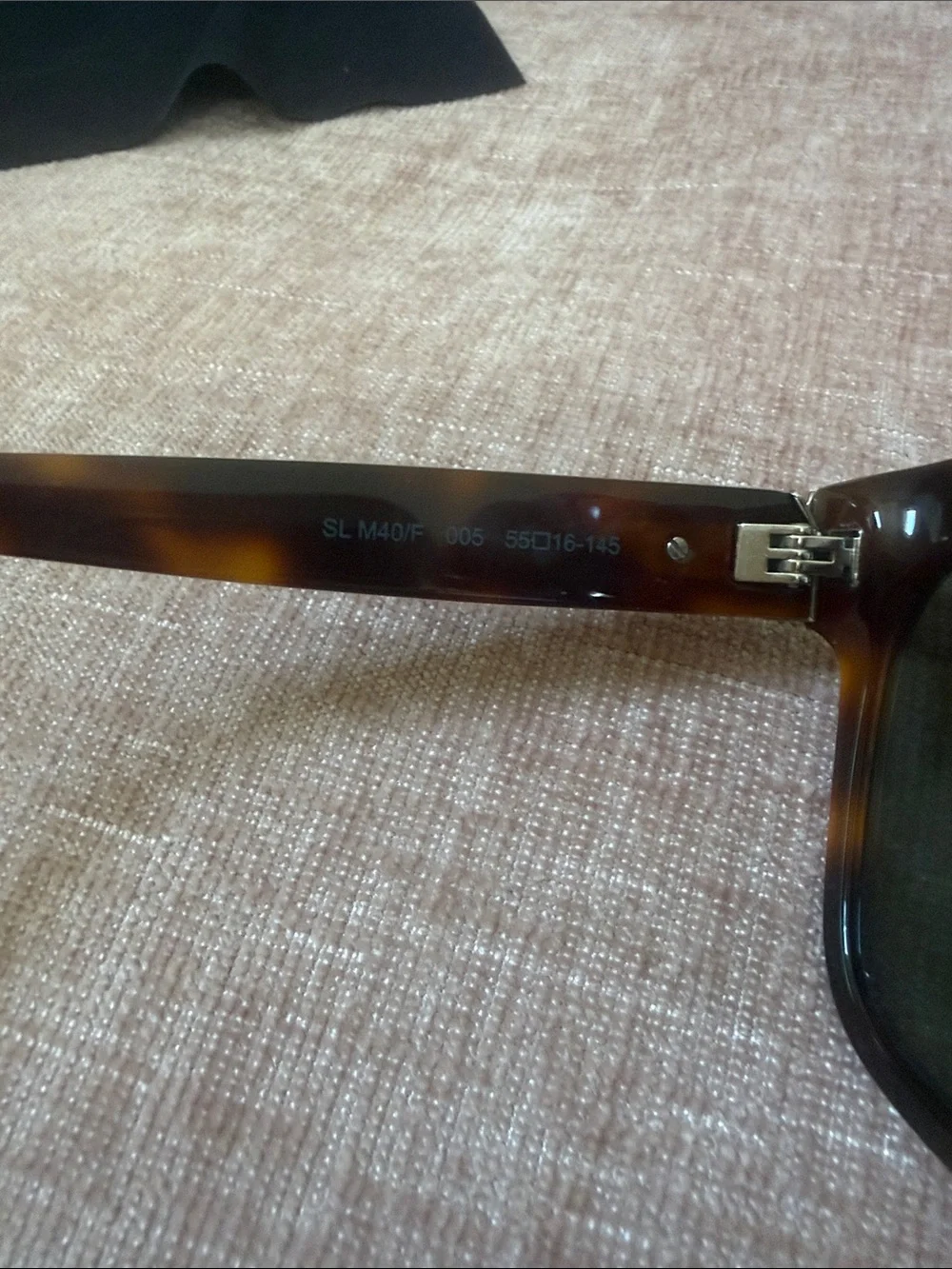 Saint Laurent Tortoiseshell Acetate Sunglasses in Brown